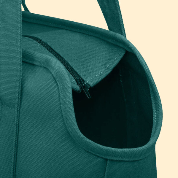 Zurich Zenith | Canvas Dog Bag Carrier Tote - Green - Image 2