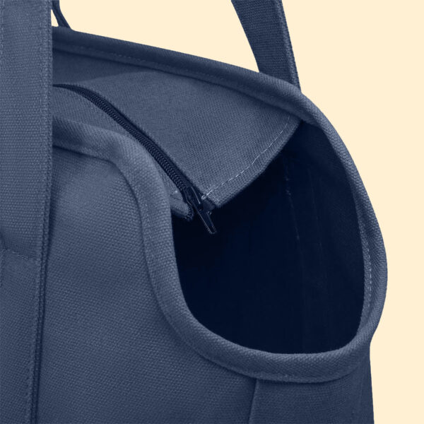 Zurich Zenith | Canvas Dog Bag Carrier Tote - Navy - Image 3